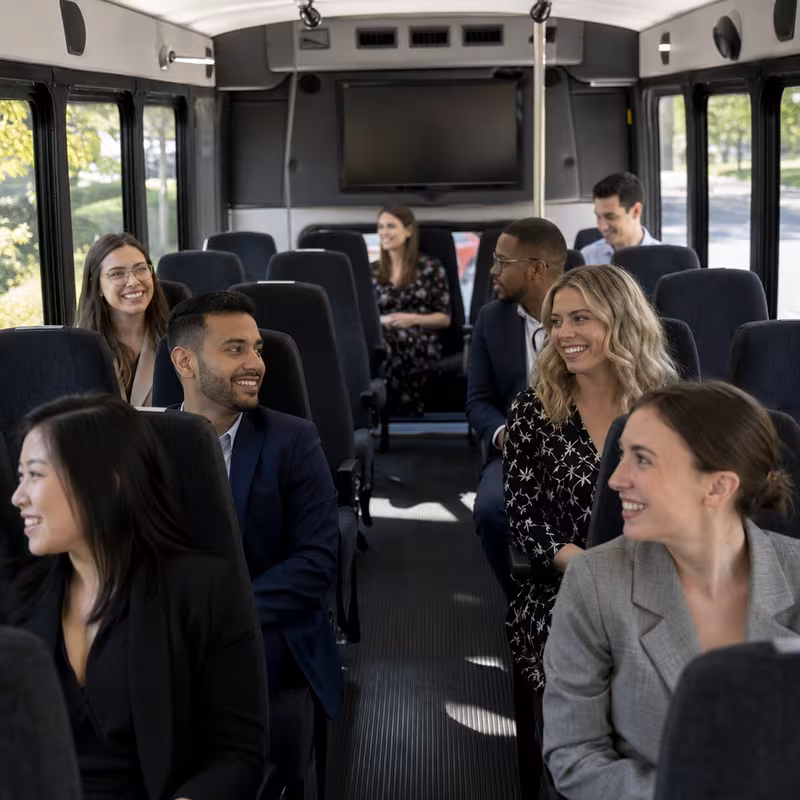 Black Mercedes Sprinter van staged for an Raleigh Corporate Transportation group