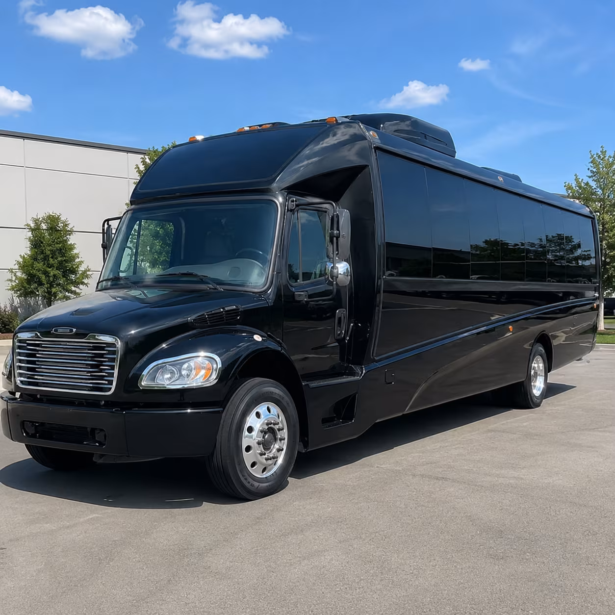 Raleigh Airport Shuttle & Transportation party bus exterior