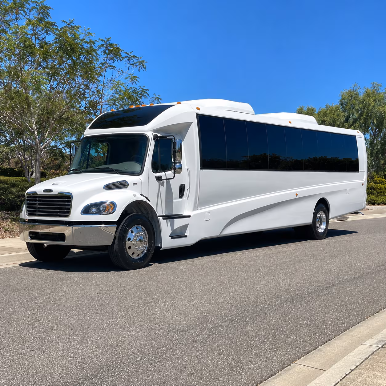 Raleigh Airport Shuttle & Transportation party bus exterior