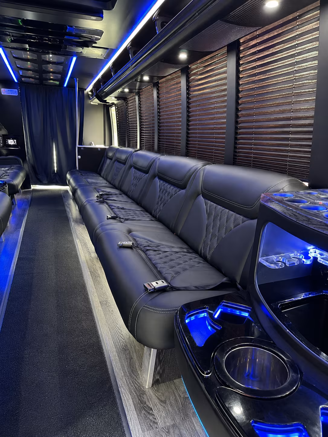 Raleigh Bachelor & Bachelorette Transportation onboard seating