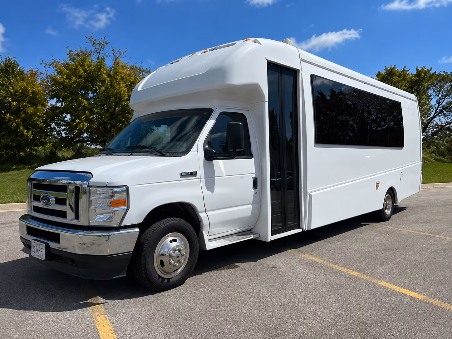 Raleigh Birthday, Sweet 16, & Quinceañera Transportation party bus exterior