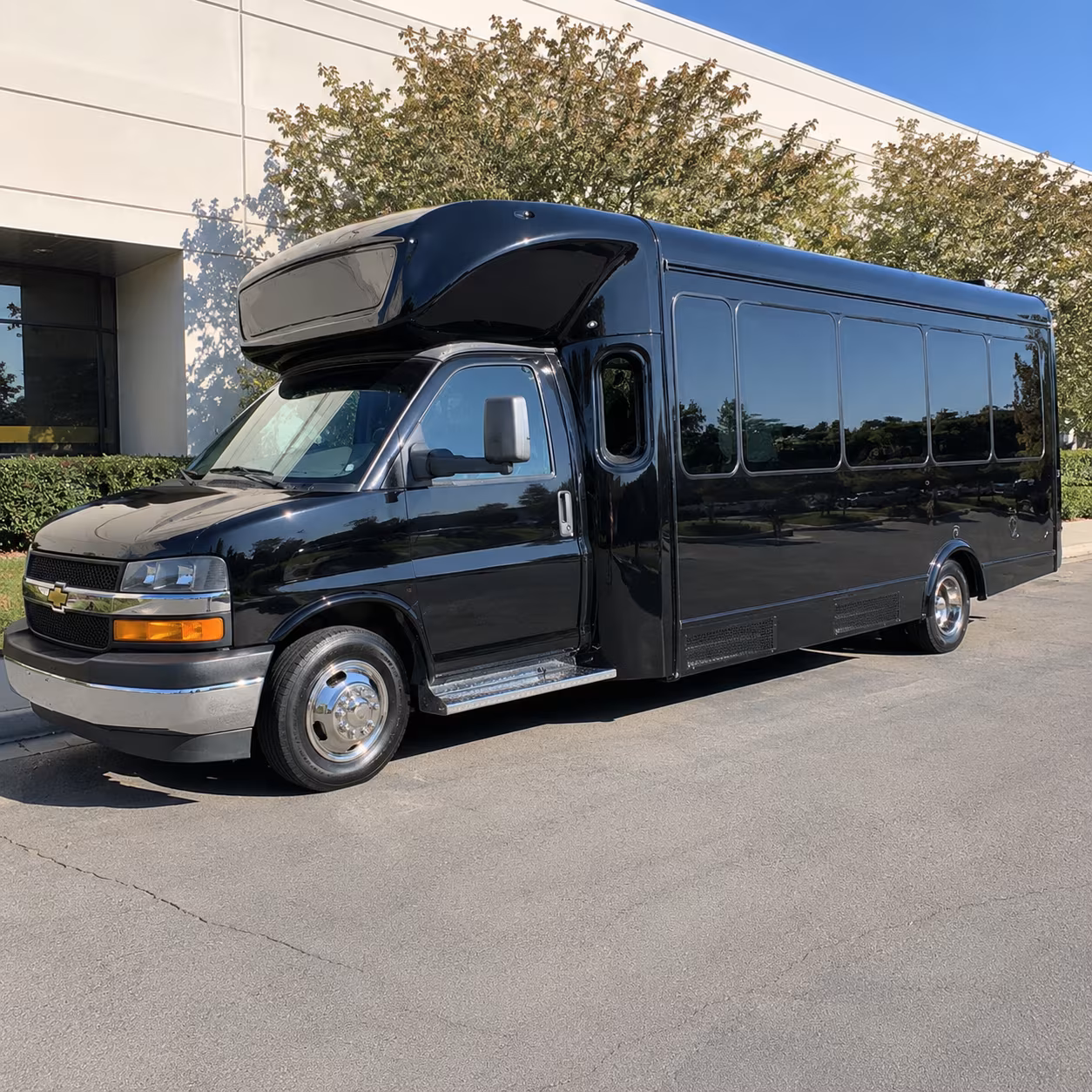 Raleigh Birthday, Sweet 16, & Quinceañera Transportation party bus exterior