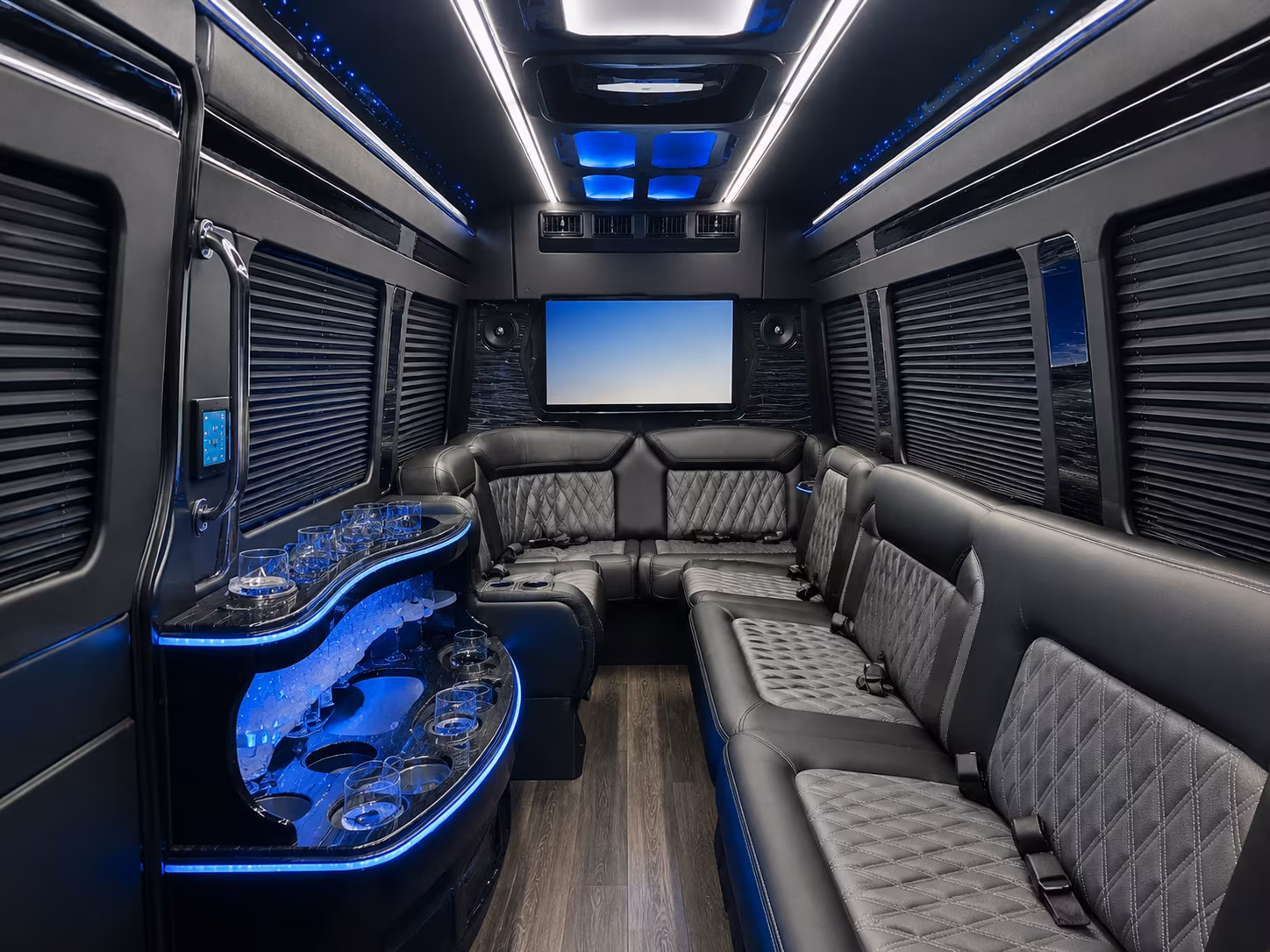 Raleigh Corporate Transportation party bus exterior