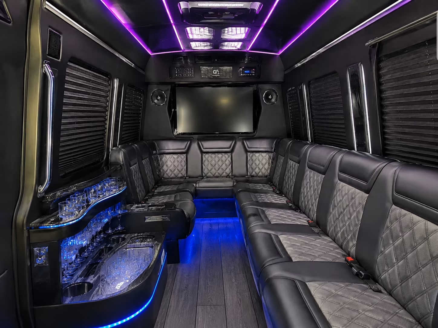Raleigh Corporate Transportation party bus exterior