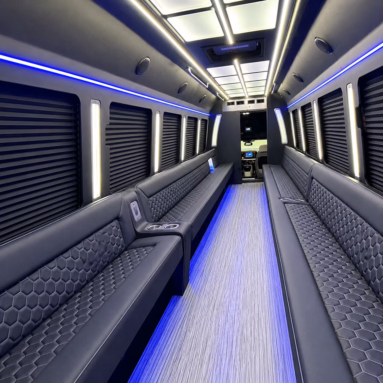 Raleigh Private Event Transportation party bus exterior