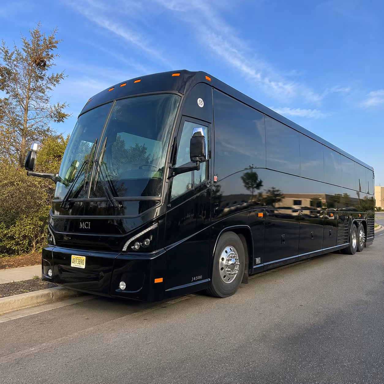 Raleigh School Event Transportation party bus exterior
