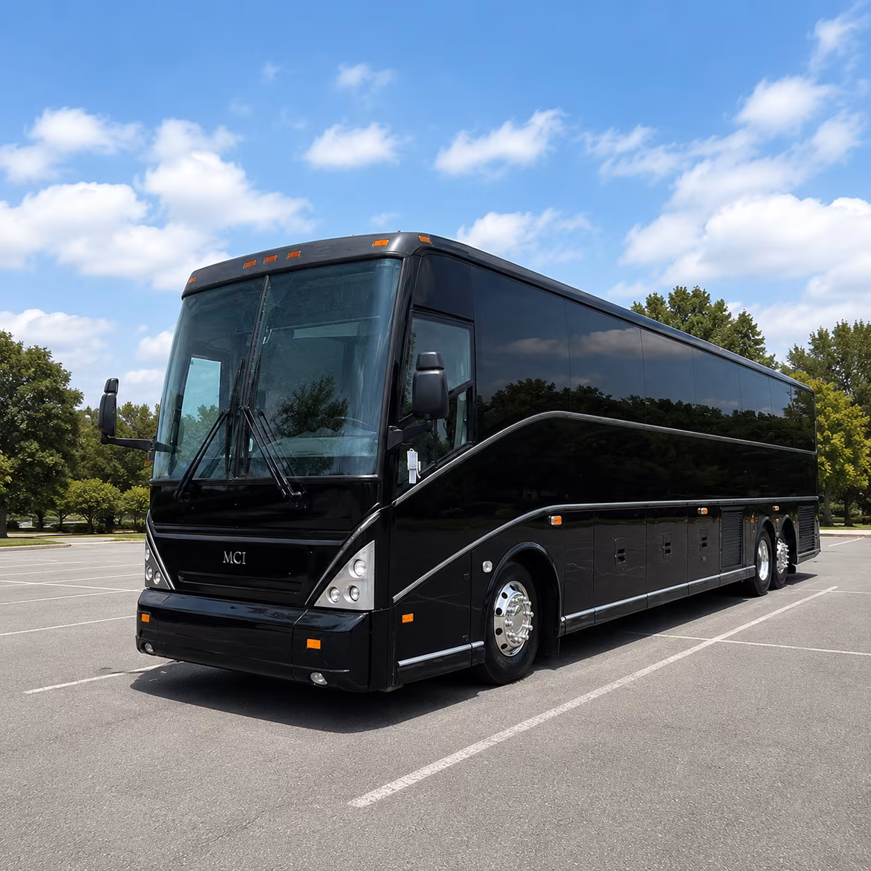 Raleigh School Event Transportation party bus exterior