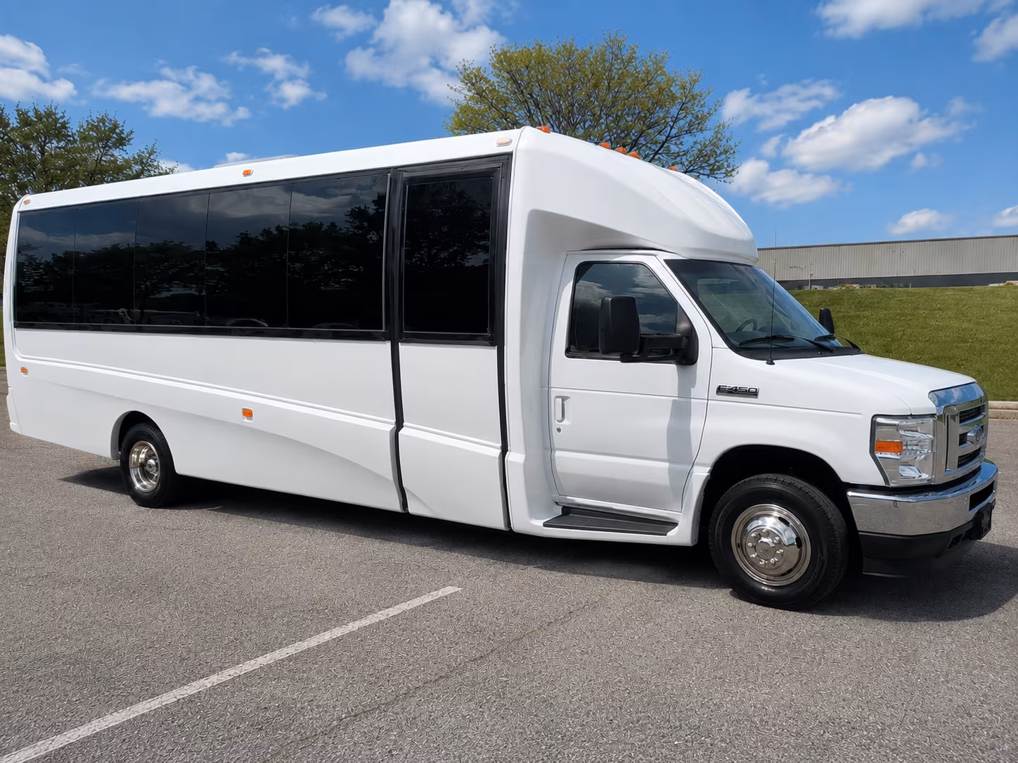 Raleigh Sporting Event Transportation party bus exterior