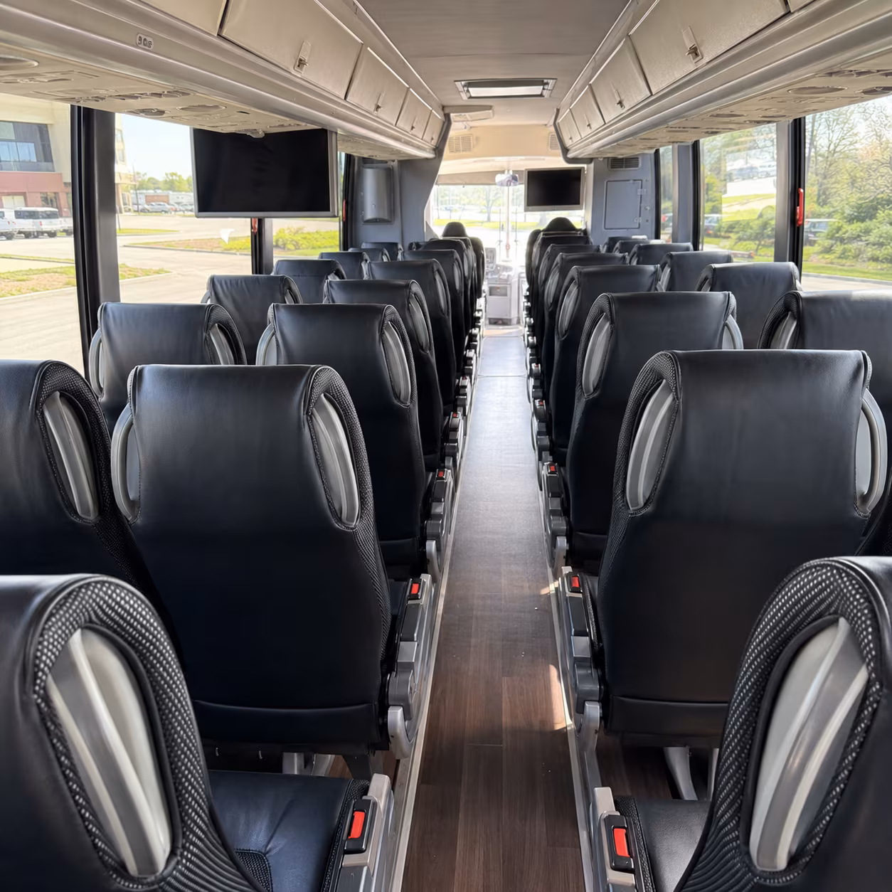 Raleigh Wedding Transportation party bus exterior