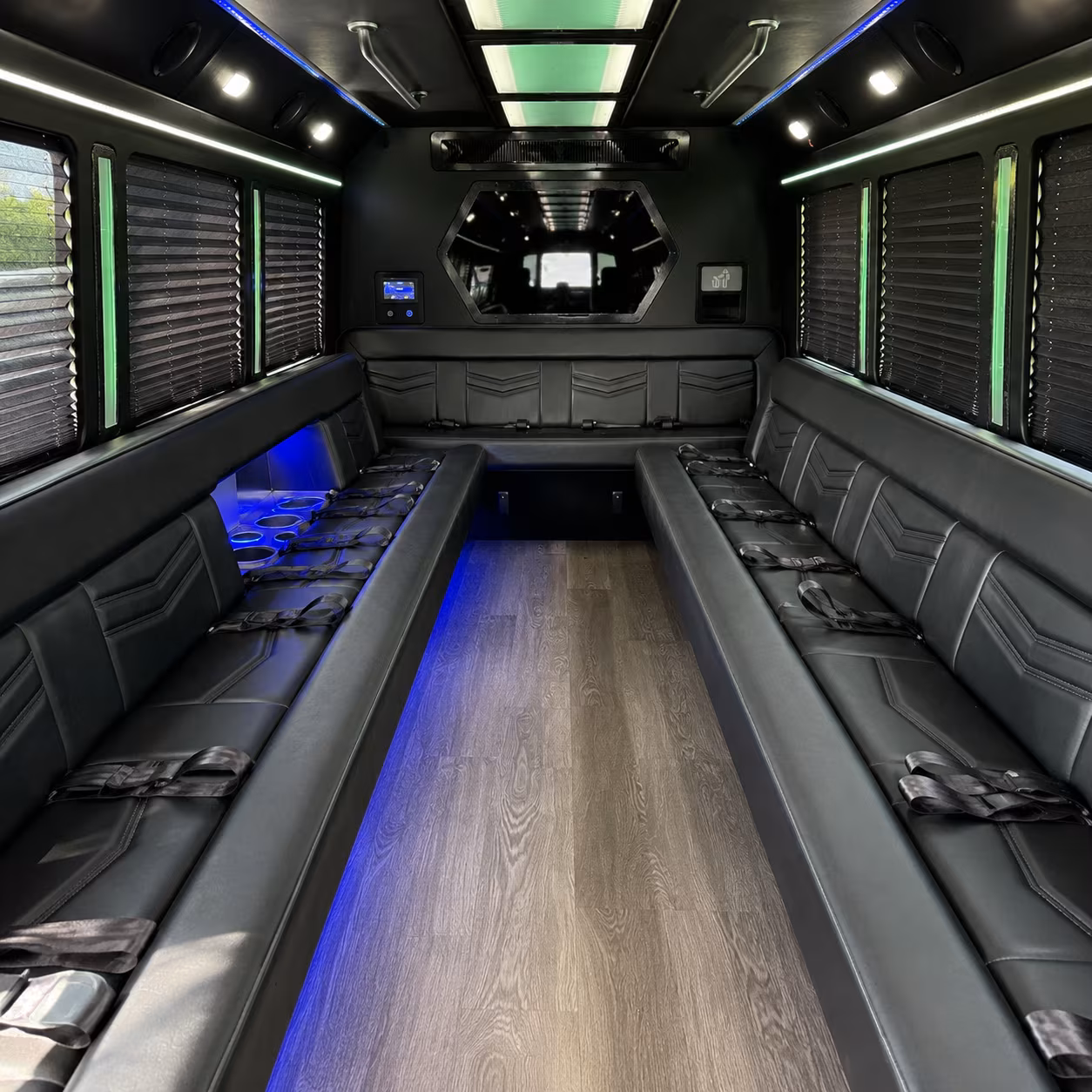 Raleigh Winery Tour & Pub Crawl Transportation onboard seating