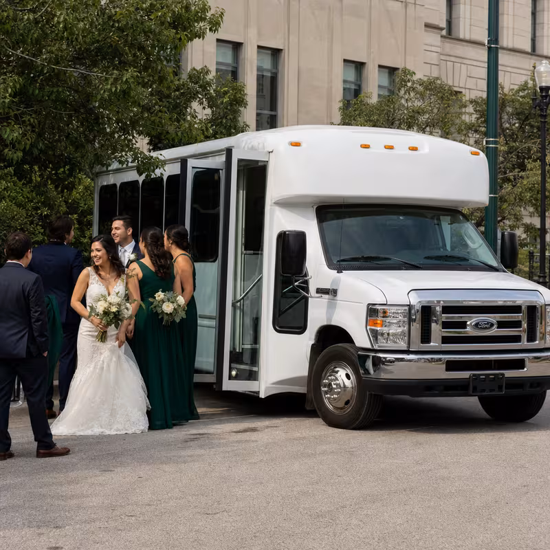 Raleigh Wedding Transportation fleet vehicle